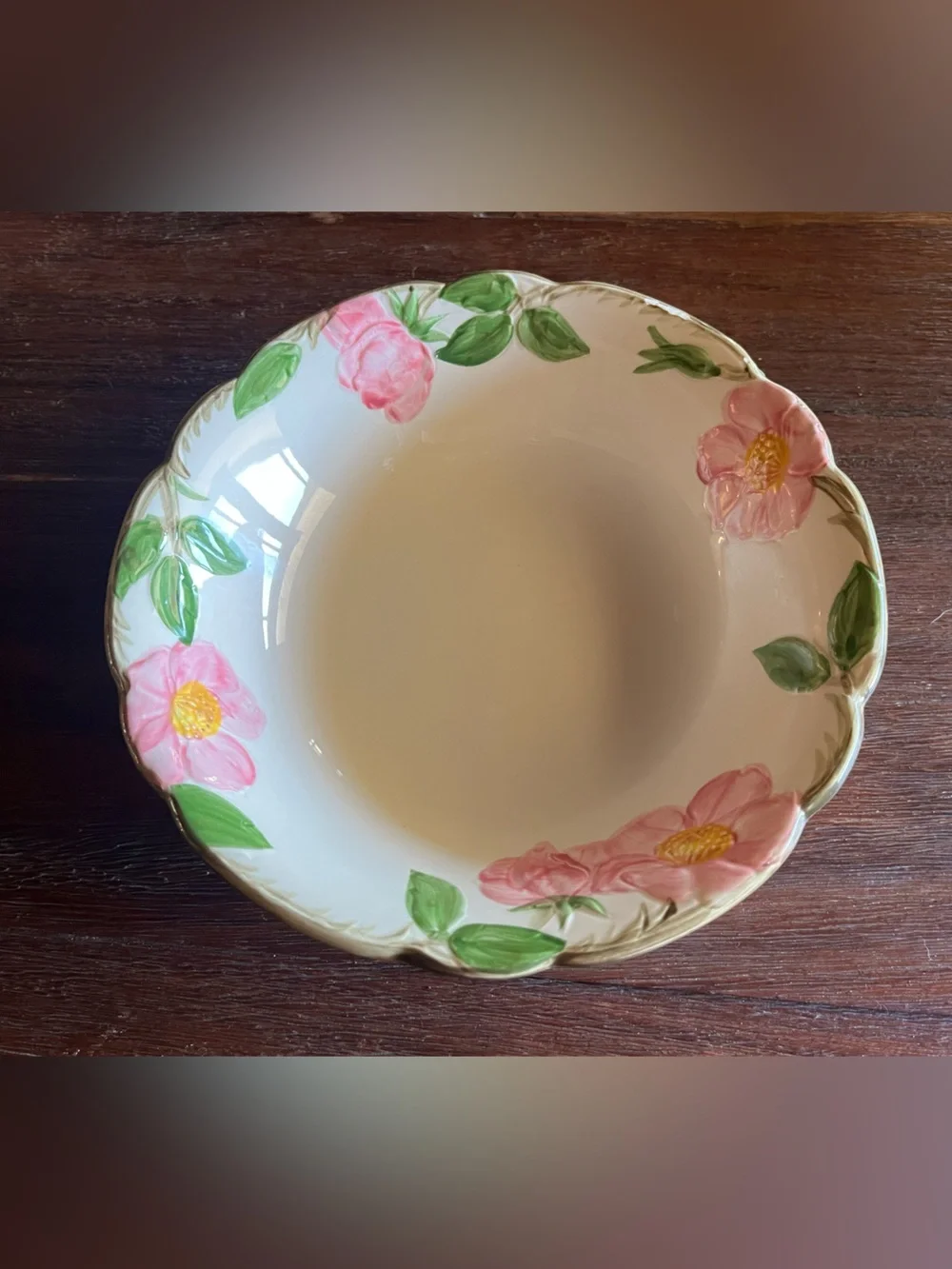 Vintage 1970s Franciscan Desert Rose USA 8 inch Serving Vegetable Bowl